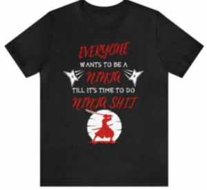 Ninja Ninjutsu T-shirt design